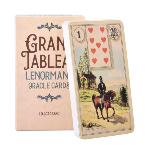 Grandd Tableau Lenormand - 36 Karten Tarot Orakelkarten | Immersive Farbtarotkarten | Komfortables Touch Orakel Deck für festliche Feiern und persönliche Reisen Grandd Tableau Lenormand - 36 Karten Tarot Orakelkarten | Immersive Farbtarotkarten | Komfortables Touch Orakel Deck für festliche Feiern und persönliche Reisen von Buosha