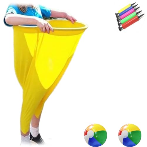 Granny Pants Hof-Spiel, 2025 Granny Pants Yard Game Set, Team Staffel Familientreffen Party Feldparty Spielset (Gelb A) von Generisch