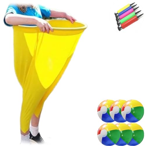 Granny Pants Hof-Spiel, 2025 Granny Pants Yard Game Set, Team Staffel Familientreffen Party Feldparty Spielset (Gelb C) von Generisch