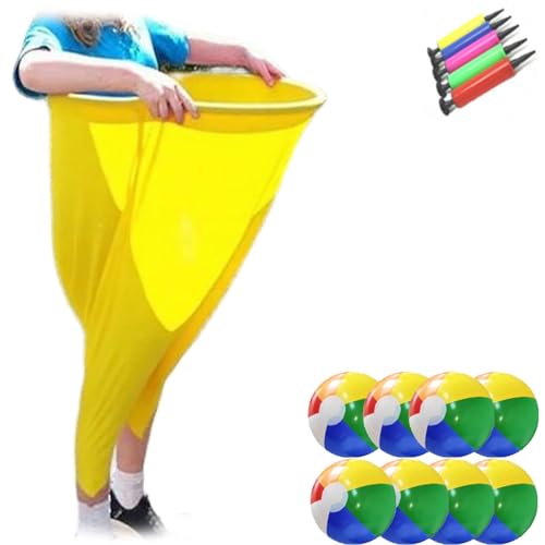 Granny Pants Hof-Spiel, 2025 Granny Pants Yard Game Set, Team Staffel Familientreffen Party Feldparty Spielset (Gelb D) von Generisch