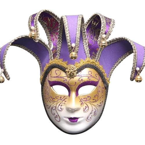 Gras Maskerade Maske Vollgesichtsnarren venezianische Dekorationen Ball Party Karneval Maske für Maskerade Party für Frauen von Generisch