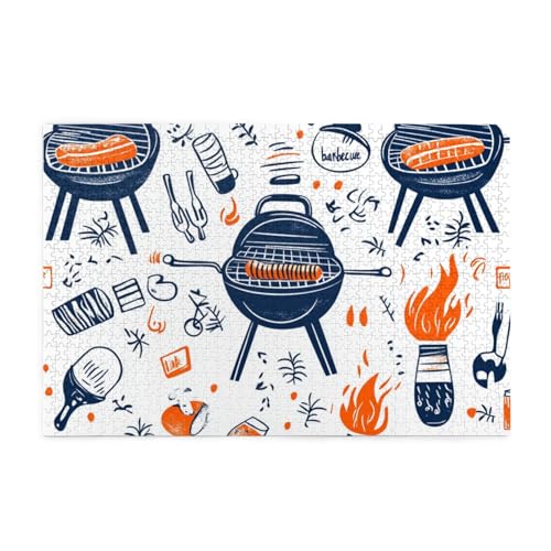 Grill For Fire 1000 Teile Puzzles für Erwachsene Holzpuzzles für Erwachsene Geschenke Wohnkultur Grill For Fire 1000 Teile Puzzles für Erwachsene Holzpuzzles für Erwachsene Geschenke Wohnkultur von Generisch