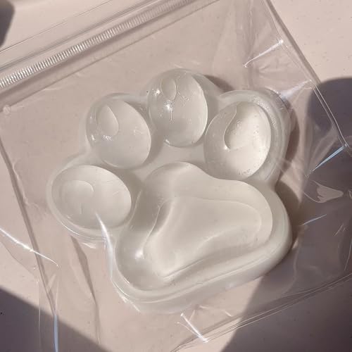 Große Katze Pfote geformt Squishy Spielzeug, klare Katze Pfote Squeeze Spielzeug, Pinch Spielzeug für Stress Relief, Ultra Soft High Resilience, Squishy Spielzeug für Erwachsene & Kinder (A) von Generisch