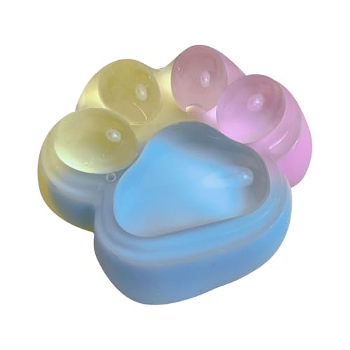 Große Katze Pfote geformt Squishy Spielzeug, klare Katze Pfote Squeeze Spielzeug, Pinch Spielzeug für Stress Relief, Ultra Soft High Resilience, Squishy Spielzeug für Erwachsene & Kinder (G) von Generisch