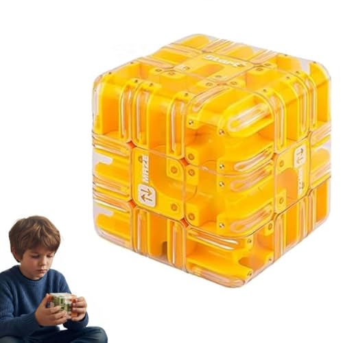 Große Labyrinth-3D-Rätsel Maze Cube, Fesselndes Denksportspielzeug, Interaktives Labyrinth-Rätselspiel, Stressabbau Und Logikentwicklung Für Erwachsene Und Kinder (E) von Generisch