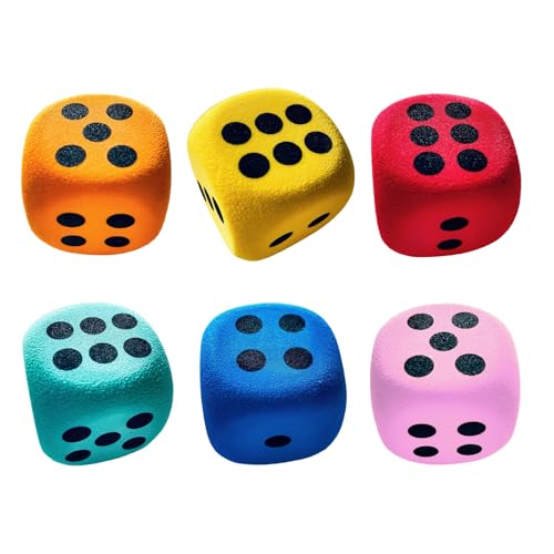 Große Schaumwürfel,6er Set Würfel 4 cm mit Abgerundeten Kanten | Lernspielzeug Ab 3+ Für Klassenzimmer Unterricht Zuhause Kinder Familie Reise Bauprojekte Gesellschaftsspiele Große Schaumwürfel,6er Set Würfel 4 cm mit Abgerundeten Kanten | Lernspielzeug Ab 3+ Für Klassenzimmer Unterricht Zuhause Kinder Familie Reise Bauprojekte Gesellschaftsspiele von Generisch