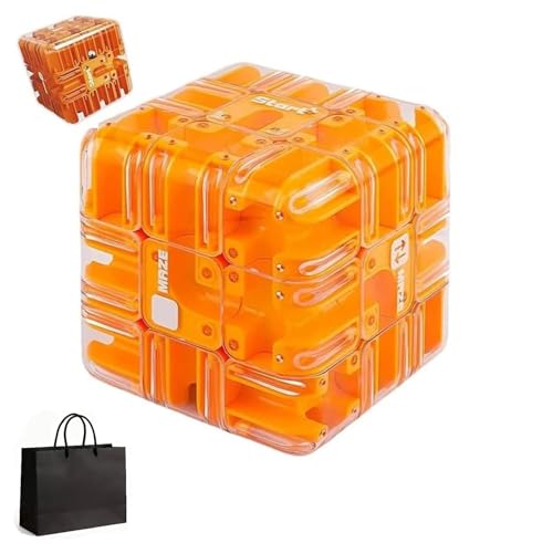 Großer Labyrinth-3D-Puzzle-Würfel – Spannendes Denksportspielzeug, verbessert die Hand-Augen-Koordination und Konzentration, räumliches Vorstellungsvermögen, Gehirntraining-Puzzle (D#) von Generisch