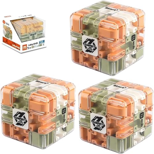 Großes Labyrinth, 3D-Puzzle-Würfel, spannendes Denkspiel, anspruchsvoller Labyrinthball zum Stressabbau und zur Entwicklung des logischen Denkvermögens, Puzzle-Box (A3PCS) von Generisch
