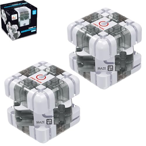 Großes Labyrinth, 3D-Puzzle-Würfel, spannendes Denkspiel, anspruchsvoller Labyrinthball zum Stressabbau und zur Entwicklung des logischen Denkvermögens, Puzzle-Box (B2PCS) von Generisch