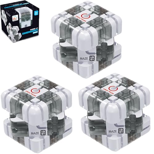 Großes Labyrinth, 3D-Puzzle-Würfel, spannendes Denkspiel, anspruchsvoller Labyrinthball zum Stressabbau und zur Entwicklung des logischen Denkvermögens, Puzzle-Box (B3PCS) von Generisch