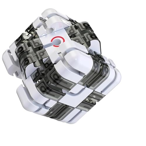 Großes Labyrinth 3D-Puzzle Labyrinth-Würfel, Gehirntrainings-Puzzle kleines Geschenk für Erwachsene Kinder und Jugendliche (Grau) von Generisch