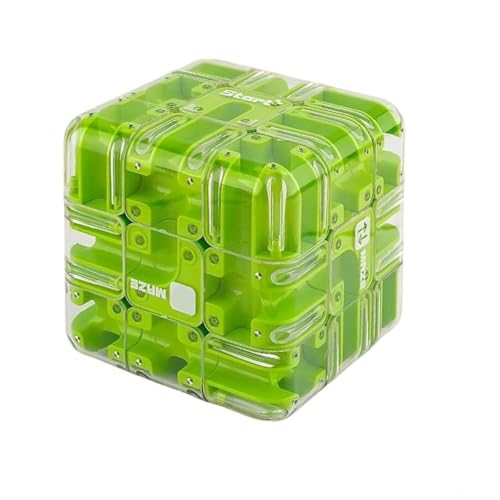 Großes Labyrinth 3D-Puzzle Labyrinth-Würfel, Gehirntrainings-Puzzle kleines Geschenk für Erwachsene Kinder und Jugendliche (Grün) von Generisch