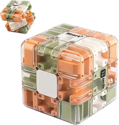 Großes Labyrinth 3D Puzzle Labyrinth-Würfel,3D-Zauber-Labyrinthball & -Würfel, Spannendes Denkspiel Zum Stressabbau Und Zur Entwicklung des Logischen Denkvermögens,Räumliche Bewusstsein (A) von Generisch