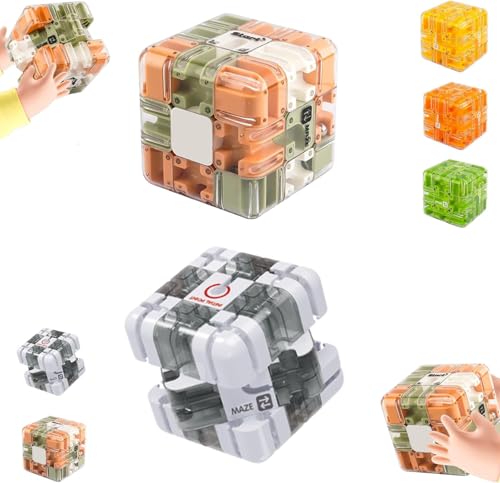 Großes Labyrinth 3D Puzzle Labyrinth-Würfel,3D-Zauber-Labyrinthball & -Würfel, Spannendes Denkspiel Zum Stressabbau Und Zur Entwicklung des Logischen Denkvermögens,Räumliche Bewusstsein (A+B) von Generisch