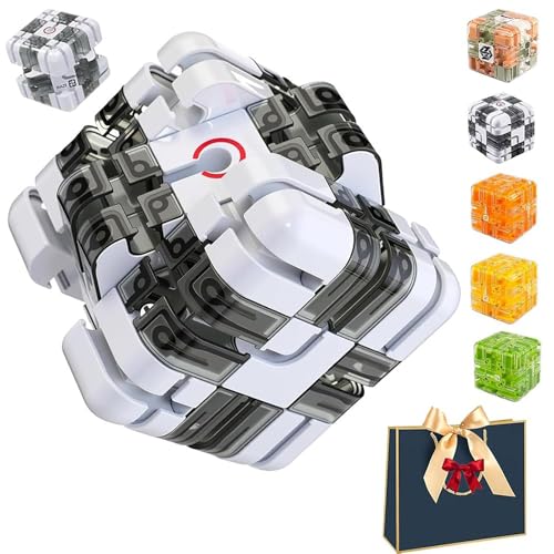 Großes Labyrinth 3D Puzzle Labyrinth-Würfel,3D-Zauber-Labyrinthball & -Würfel,Spannendes Denkspiel,Raumbewusstsein Gehirntraining Spielzeug,Hand-Auge-Koordination und Konzentration schärfen (A) von Generisch