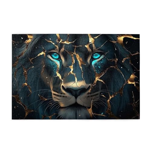Grüner Löwe Golden Stiggi Stil Riss 1000 Teile Puzzle für Erwachsene Holzpuzzles für Erwachsene Geschenke Wohnkultur Grüner Löwe Golden Stiggi Stil Riss 1000 Teile Puzzle für Erwachsene Holzpuzzles für Erwachsene Geschenke Wohnkultur von Generisch