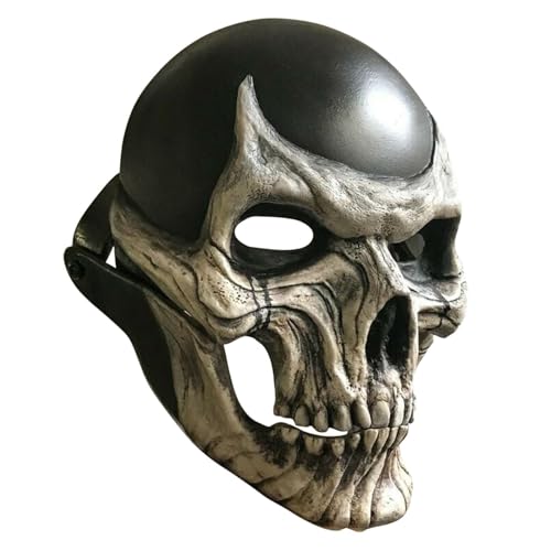 Gruselige Halloween Maske für Erwachsene, Halloween Horror Maske, Atmungsaktive Realistische Gruselmaske Naturlatex Halloween Masken, Cosplay Karneval Party Terror Party Maske (C) von Generisch