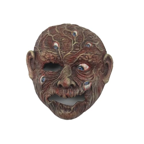 Gruselige Latexhelme, Monster Goblin Elf Griechischer Orc Masken, Dämonenschädel Halloween Karneval Requisite von Generisch
