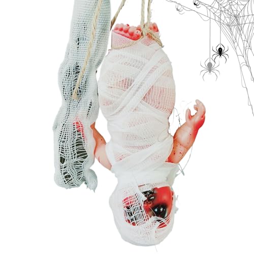 Gruselige Puppe - Halloween Horror Puppe L | Scary Dolls Halloween Ornamente für Baum | Halloweens Dekorationen Wohnkultur für Innenzimmer Wohnzimmer Party Yard Garten Haunted House von Generisch