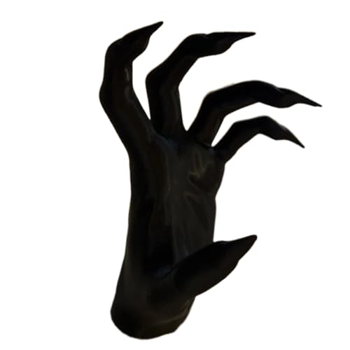 Gruselige Wandhände, montierbares Design, 13x9x5 cm, Horror -Handdekor, gotischer Schmuckhalter, realistische Bildhauer von Generisch
