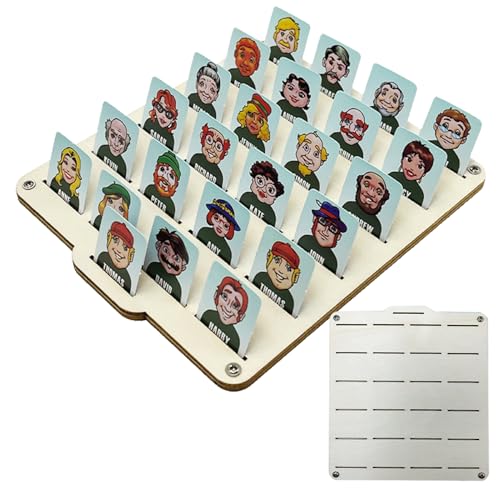 Guessing Who Game, Classic Family Board Game Kids and Adults, 5.31x4.92 Inches, Interactive Educational Toy, Logical Thinking Trainer, Fun Travel Party Activity for Boys, Girls von Generisch