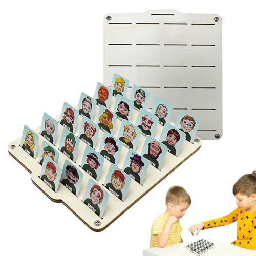 Guessing Who Game, Parent-Child Interactive Family Board Game, Fun Classic Educational Activity, Enhances Logical Thinking, Toy for Travel and Home, 7.17x5.63x0.87 inches von Generisch