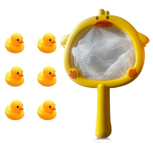 Gummi -Badspielzeug, Gummi - Süße Badetiere mit Netz | Leuchtend gelbes sensorisches schwimmendes Wasserspiel, das für die Badewanne für Badewannenpool leicht zu greifen ist Gummi -Badspielzeug, Gummi - Süße Badetiere mit Netz | Leuchtend gelbes sensorisches schwimmendes Wasserspiel, das für die Badewanne für Badewannenpool leicht zu greifen ist von Generisch