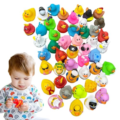 Gummi Enten | 20 niedliches Entenspielzeug - Säuglingsbadspielzeug für Sommerstrand und Poolaktivität, Geburtstagsgeschenke, Anreize im Klassenzimmer von Generisch