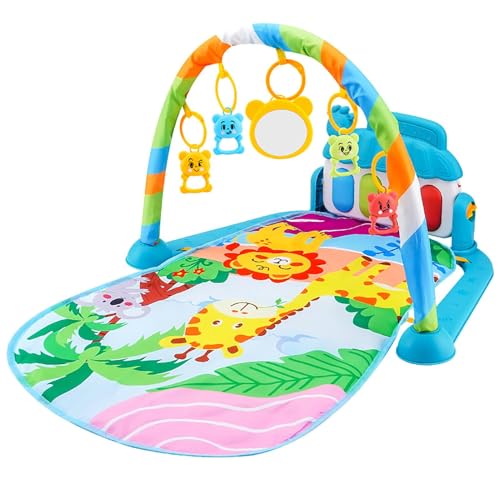 Gym Musical Baby Play - Interaktive Spielmatten Tummy Time mit hängenden Rasseln, bunten Pads, kriechendem Raum, rutschfreier Aktivitätsstation | sensorische Lernmatte Gym Musical Baby Play - Interaktive Spielmatten Tummy Time mit hängenden Rasseln, bunten Pads, kriechendem Raum, rutschfreier Aktivitätsstation | sensorische Lernmatte von Generisch