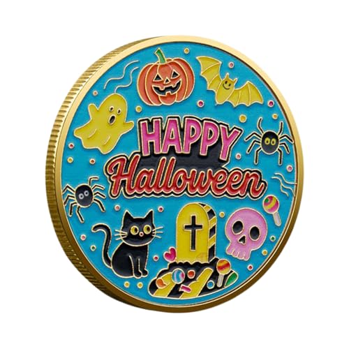 HAPPY-Halloween-Münze, Festliches Halloween-Design, 30 G, Sammel-Feiertagsmünze, Kürbis-Souvenirmünzen, Vielseitiger Saisonaler Einsatz, Für Heimdekoration, Basteln Im Klassenzimmer, Partygeschenke von Generisch