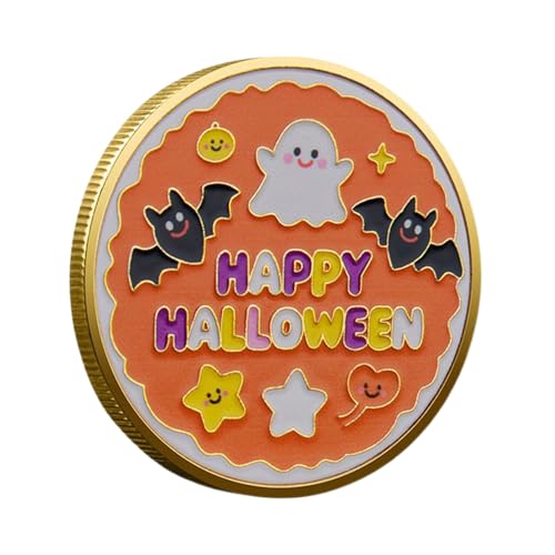 HAPPY-Halloween-Münze, Festliches Halloween-Design, 30 G, Sammel-Feiertagsmünze, Kürbis-Souvenirmünzen, Vielseitiger Saisonaler Einsatz, Für Heimdekoration, Basteln Im Klassenzimmer, Partygeschenke von Generisch