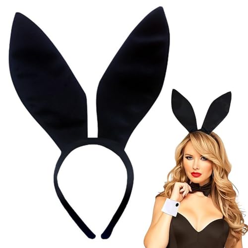 Haarreif Hasenohren Schwarz Hasenohren Kostüm Zubehör Osterhase Haarreif Hasenohren Schwarz Hasenohren Kostüm Zubehör Osterhase von Generisch
