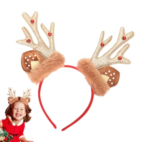 Haarreif mit Rentiergeweih, realistisches Elchgeweih-Stirnband | Weihnachts-Rentier-Ohren-Stirnband | Festliches Glocken-Stirnband, Rollenspiel-Kopfbedeckung Haarreif mit Rentiergeweih, realistisches Elchgeweih-Stirnband | Weihnachts-Rentier-Ohren-Stirnband | Festliches Glocken-Stirnband, Rollenspiel-Kopfbedeckung von Generisch