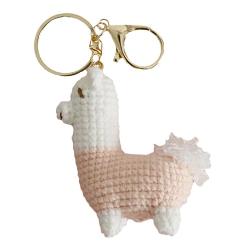 Häkeln, positive Tiere, Alpaka-Ornament, Stricken, Basteln, inspirierend, handgewebt, Ornament für Geburtstag, Geldbörse, Rucksack, Kinder, Erwachsene, Autoschlüssel von Generisch