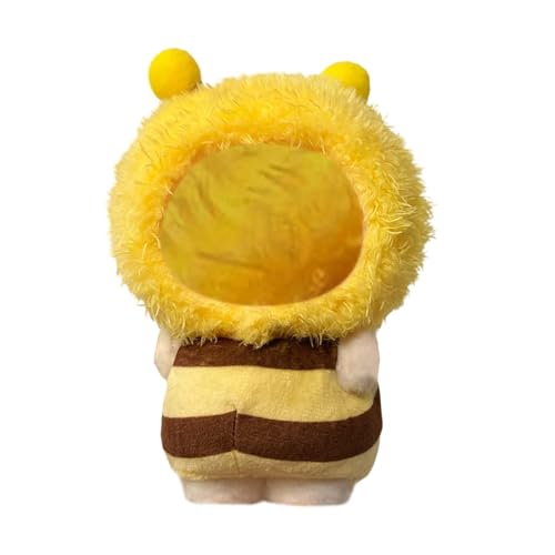 Häuser Entzückendes Puppenzubehör, weiche Polyesterfaser, süßes Outfit für Puppen, perfektes Spielen im Innen- Außenbereich Puppenbett Mit Schrank (Yellow, 17cm) von Generisch