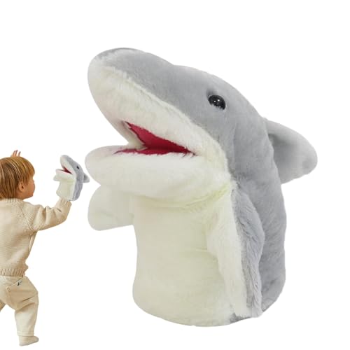 Hai-Handpuppen,Handpuppen-Tiere,Handpuppenspielzeug | Stofftierhandpuppe, Tierhandschuhspielzeug für Bett, Couch, Sofa, Stuhl, Spielzeit und Lernen von Generisch
