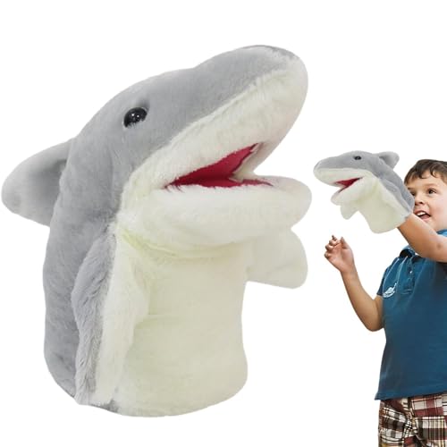 Hai Stofftier Handpuppe,Tierpuppen für Kinder,Handpuppenspielzeug | Tierhai Kinderspielzeug, Kuscheltiere Handpuppe, Tierhandschuhspielzeug für Stuhl, Sofa von Generisch