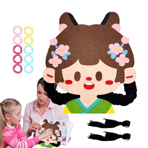 Hairstyle Craft Kit, Portable Teaching Materials Package, Kids Princess Craft, Braiding for Girls, Travel Activity, Hair Salon Art, Fun Kids Crafting Set for Hairstyling Hairstyle Craft Kit, Portable Teaching Materials Package, Kids Princess Craft, Braiding for Girls, Travel Activity, Hair Salon Art, Fun Kids Crafting Set for Hairstyling von Generisch