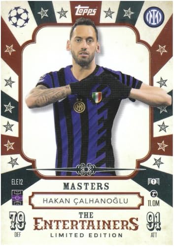 Hakan Çalhanoğlu t11.0M Mittelfeldspieler Inter Mailand der Entertainer, Limited Edition Fußball Sammelkarte ELE 12 von Generisch