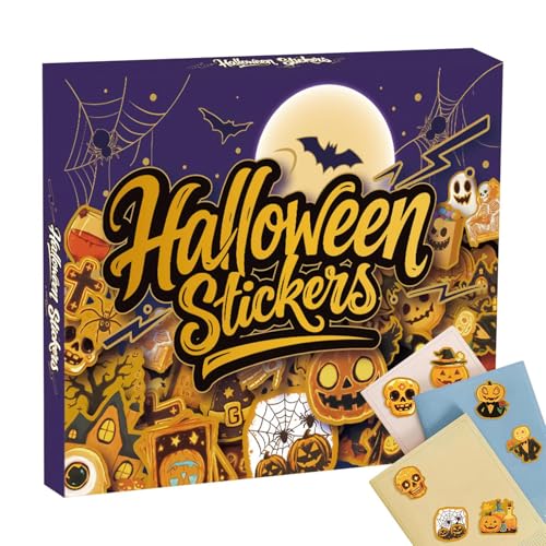Halloween Aufkleber für Kinder - 200 Stück Festival Skateboard Decal | Gruselige wasserdichte dekorative Aufkleber für Telefone für Erwachsene Mädchen Laptop Gepäck Skateboard Halloween Aufkleber für Kinder - 200 Stück Festival Skateboard Decal | Gruselige wasserdichte dekorative Aufkleber für Telefone für Erwachsene Mädchen Laptop Gepäck Skateboard von Generisch
