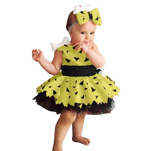 Halloween Baby Kostüm, Halloween Kostüm für Kinder, Faschingskostüme Kleinkind Tüllrock, Mädchen Prinzessin Kleid mit Stirnband Hexenkostüm Baby Kostüme für Karneval, Mottoparty, Themenparty von Generisch