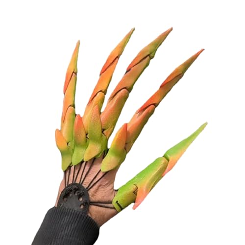 Halloween Bewegliche Finger | 3D Gedrucktes Flexibles Fingerkostüm,Wiederverwendbare Krallen Deko Für Familienfeste Gruselhaus Dekoration Halloween Bewegliche Finger | 3D Gedrucktes Flexibles Fingerkostüm,Wiederverwendbare Krallen Deko Für Familienfeste Gruselhaus Dekoration von Generisch