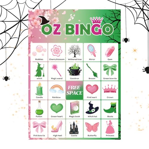 Halloween Bingo Spiele für Kinder, Hexen Halloween Partygeschenke Bingo Spiele, Gesellschaftsspiel für Klassenfahrten Erwachsenenfeiern Geburtstage Festivals Reisen Familienaktivitäten Halloween Bingo Spiele für Kinder, Hexen Halloween Partygeschenke Bingo Spiele, Gesellschaftsspiel für Klassenfahrten Erwachsenenfeiern Geburtstage Festivals Reisen Familienaktivitäten von Generisch