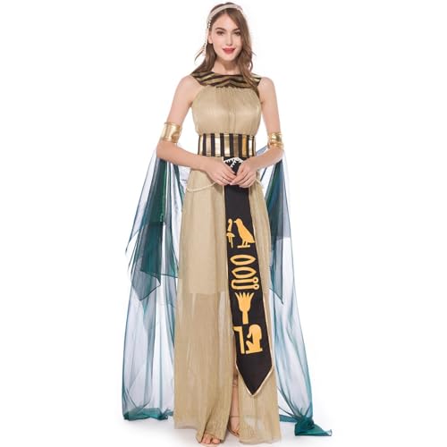 Halloween-Bräuche für Frauen Cleopatra,Cleopatra Königin ägyptische Göttin Kostüm - Cosplay Outfits er für Frauen Dress Up Partys Halloween-Bräuche für Frauen Cleopatra,Cleopatra Königin ägyptische Göttin Kostüm - Cosplay Outfits er für Frauen Dress Up Partys von Generisch