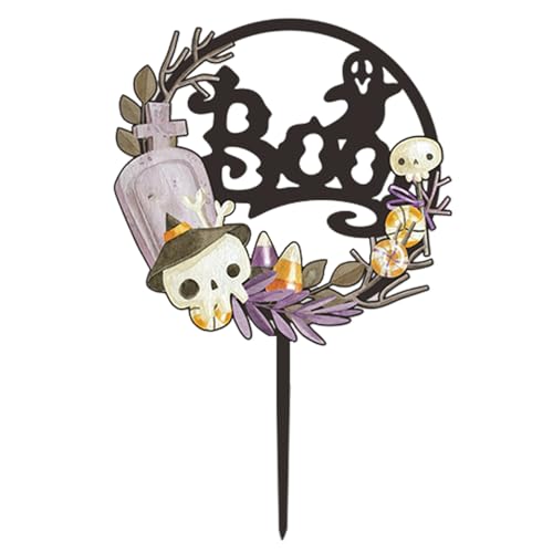Halloween Cake Topper - Acryldessert -Topper | Horror-Ghost-Kuchendekoration | Spooky Halloween -Dekorationen | Klassische Kuchenbilder für Partyzubehör, Backen, Kochen Halloween Cake Topper - Acryldessert -Topper | Horror-Ghost-Kuchendekoration | Spooky Halloween -Dekorationen | Klassische Kuchenbilder für Partyzubehör, Backen, Kochen von Generisch