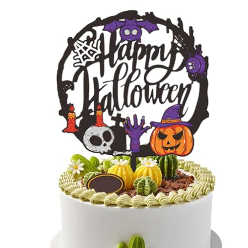 Halloween Cake Topper - Acryldessert -Topper | Horror-Ghost-Kuchendekoration | Spooky Halloween -Dekorationen | Klassische Kuchenbilder für Partyzubehör, Backen, Kochen Halloween Cake Topper - Acryldessert -Topper | Horror-Ghost-Kuchendekoration | Spooky Halloween -Dekorationen | Klassische Kuchenbilder für Partyzubehör, Backen, Kochen von Generisch