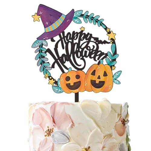 Halloween Cake Topper - Acryldessert -Topper | Horror-Ghost-Kuchendekoration | Spooky Halloween -Dekorationen | Klassische Kuchenbilder für Partyzubehör, Backen, Kochen Halloween Cake Topper - Acryldessert -Topper | Horror-Ghost-Kuchendekoration | Spooky Halloween -Dekorationen | Klassische Kuchenbilder für Partyzubehör, Backen, Kochen von Generisch