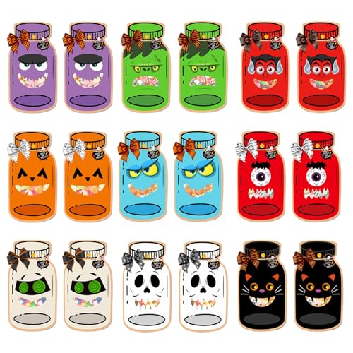 Halloween Candy Bag - Halloween Geschenktüte | Leere Vertragstasche | Manuelle Projekte Colles Halloween Halloween | Festliche Geschenktüten für die Kindergärtnerschule für Kinder von Generisch