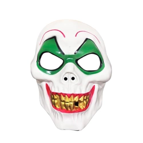 Halloween Clown Maske, Karneval Lustige Horror Party Tanz Gold Zahn Smiley Maske, Geister Kopfrede von Generisch
