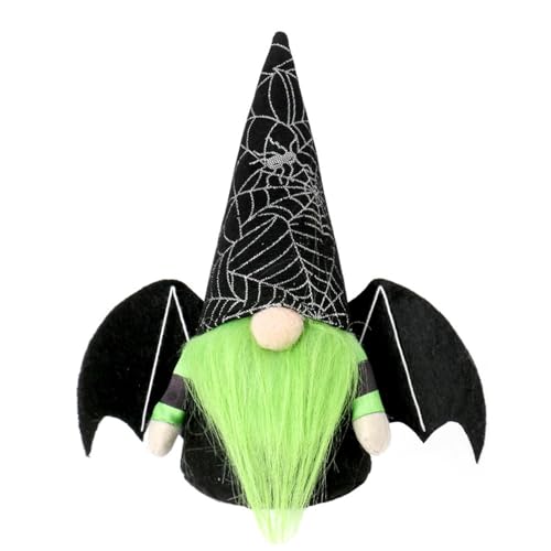 Halloween-Dekorationen, Wichtel für den Innenbereich, schwedische gesichtslose Hexenzwerge, Wichtel aus Plüsch, Wichtel-Dekor, gestuftes Tablett-Dekor, Halloween-Dekorationen, (Black, 23x9x10cm) von Generisch